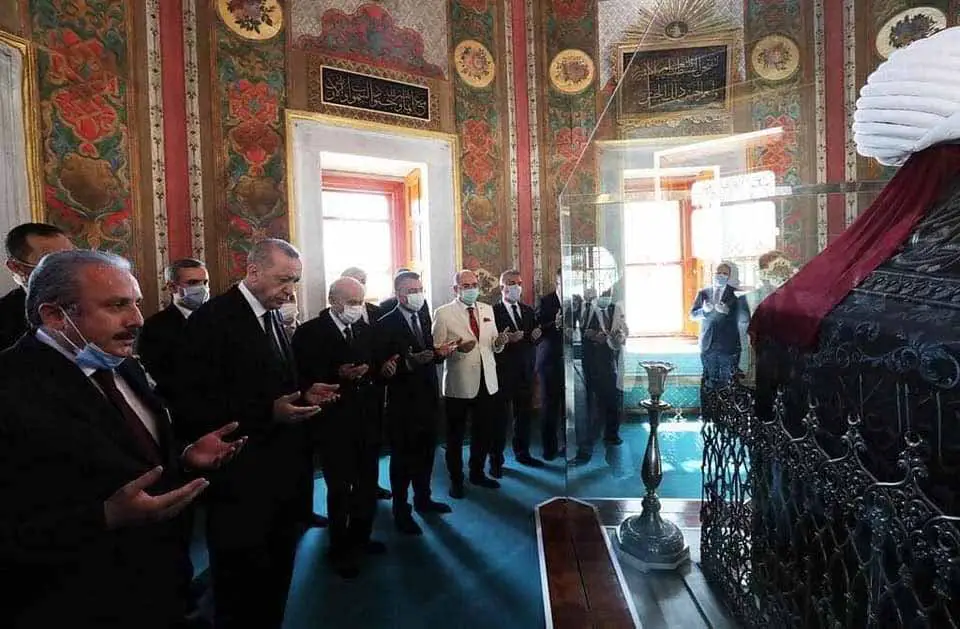 Turkey, Recep Tayyip Erdogan in Hagia Sophia