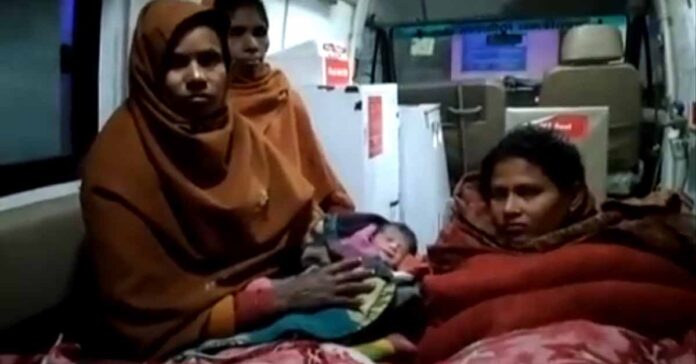 रामपुर में 108 एम्बुलेंस में नवजात शिशु का जन्म