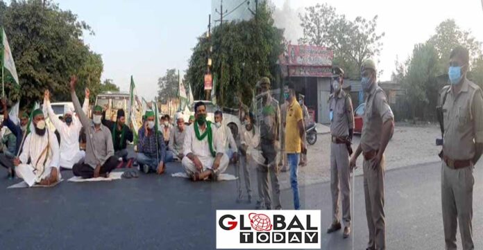 Farmers protest किसानों ने की हरियाणा में राष्ट्रपति शासन की मांग