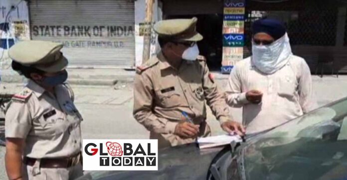कोरोना काल में पुलिस ने की साढ़े पाँच करोड़ की वसूली
