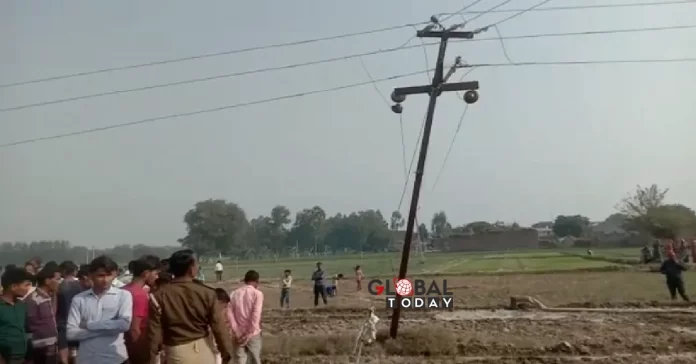 गेंहू की बुआई के लिए खेत की सिंचाई कर रहे मां-बेटे की करंट लगने से मौत