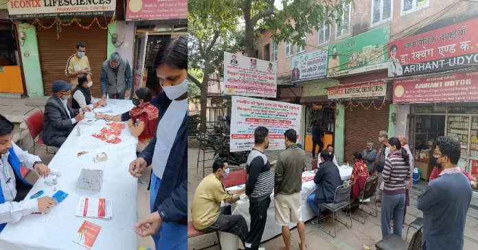 लोटसइमेज हेल्थकेयर,(इंडिया) द्वारा निःशुल्क शूगर एवम् ब्लडप्रेशर जाँच शिविर का आयोजन