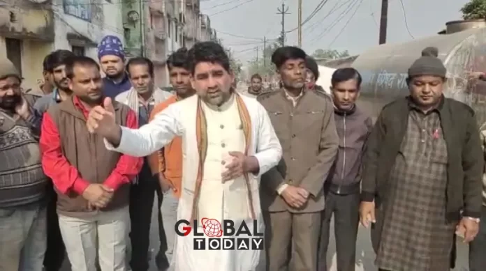 रामपुर में पानी की किल्लत को लेकर फिर प्रदर्शन