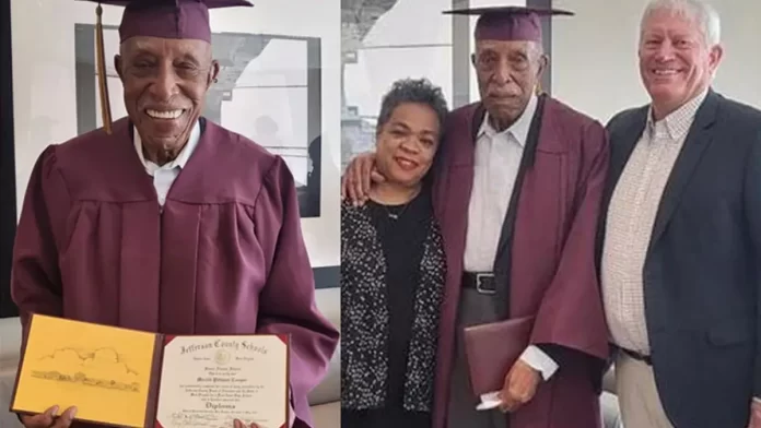 101 yea old man got degree 101 वर्षीय शख़्स ने आखिरकार 84 साल बाद हाई स्कूल की डिग्री हासिल कर ली