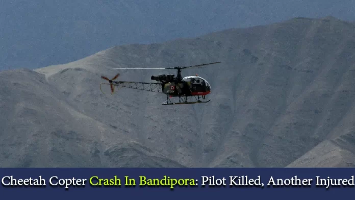 Cheetah Helicopter Crash In Bandipora