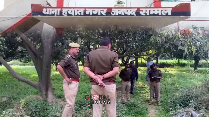 सम्भल में पुलिस ने 25000 इनामी पशु तस्कर को मुठभेड़ में किया गिरफ्तार