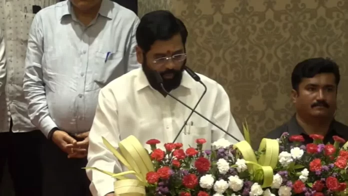 eknath shinde एकनाथ शिंदे ने ली महाराष्ट्र के मुख्यमंत्री पद की शपथ