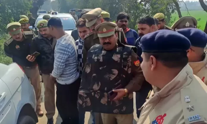 दिनदहाड़े योगी पुलिस और बदमाशों के बीच मुठभेड़