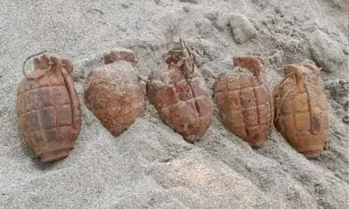 05 Rusted Grenades Recovered in Akhnoor
