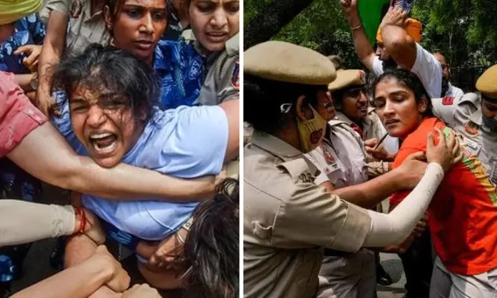 कुश्ती महासंघ के प्रमुख के खिलाफ विरोध तेज, कई ओलंपिक पहलवान गिरफ़्तार