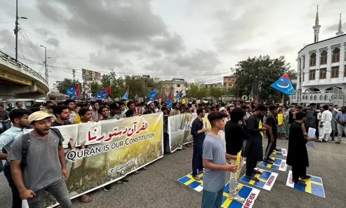 protest on Quran Burning संयुक्त राष्ट्र में धार्मिक नफरत के खिलाफ प्रस्ताव पारित