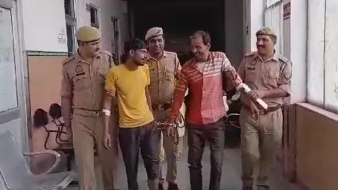 पुलिस की गो-तस्करों से मुठभेड़, एक गोवंशीय पशु, दो तमंचे और कारतूस बरामद
