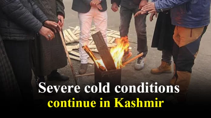 Severe cold conditions continue in Kashmir
