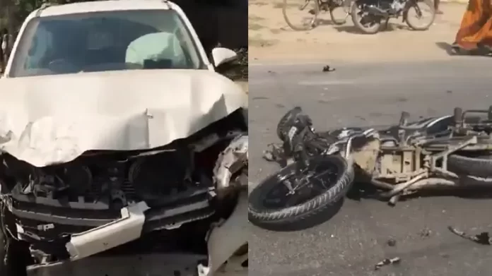 बृजभूषण शरण सिंह के बेटे के काफिले की फॉर्च्यूनर ने दो लोगों को रौंदा