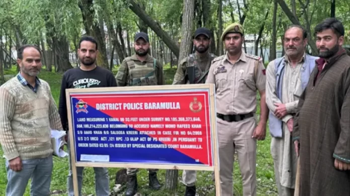 Property Of 7 Militant Handlers Based in Pak Attached In Baramulla