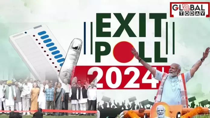 exit poll एग्जिट पोल के अनुसार मोदी 350-400 सीटों के साथ वापसी करेंगे