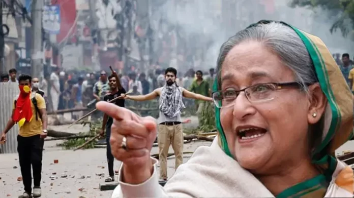 सड़कों पर उतरे छात्र नहीं, आतंकवादी हैं-शेख हसीना वाजिद