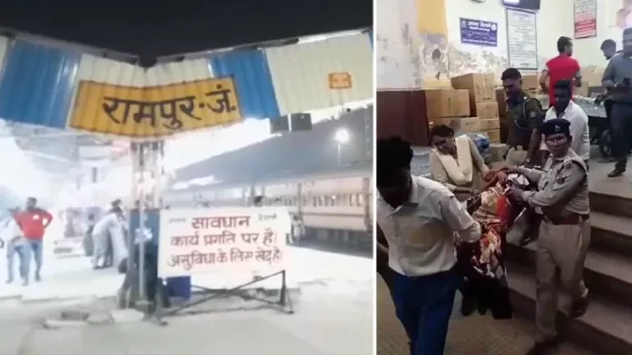 Rampur: A woman's health deteriorated in Sampark Kranti train, Railway Police showed humanity