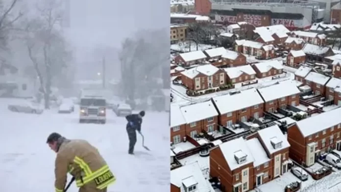 Heavy snowfall in 30 states of America