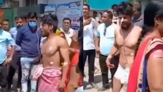 ratlam news Told the wife that the husband is in coma, the husband came running out of the ICU and said - he was tied up, seeing this the wife was shocked