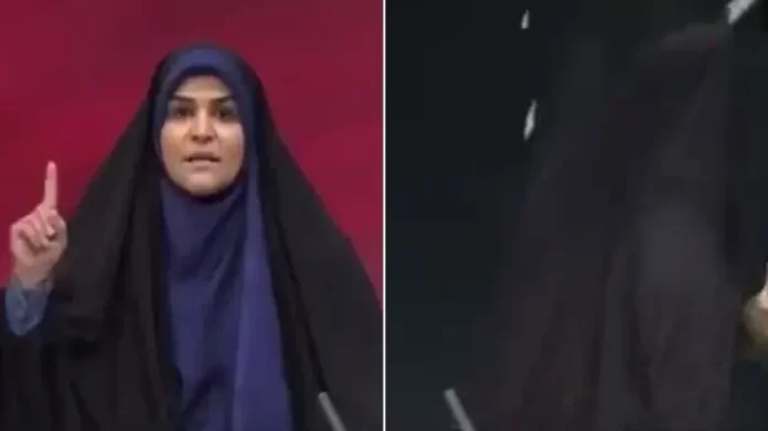 The anchor was reading the news on Iran's government channel, then Israel fired missiles, watch the video