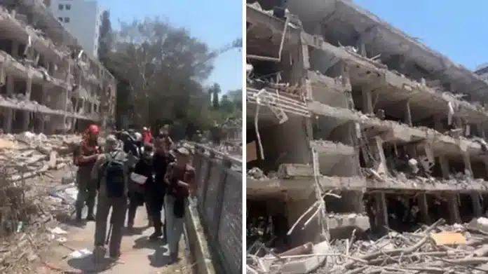 Iranian attack: American journalist visits destroyed area in Tel Aviv for the first time, also releases video