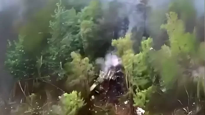Russian Plane Crash A Russian plane crashes in a dense forest, all 50 people died in the accident