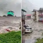 Destruction due to cloudburst in Dharila of Uttarkashi