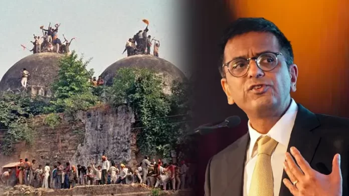 Former CJI DY Chandrachud's statement raises new questions about the Ayodhya verdict
