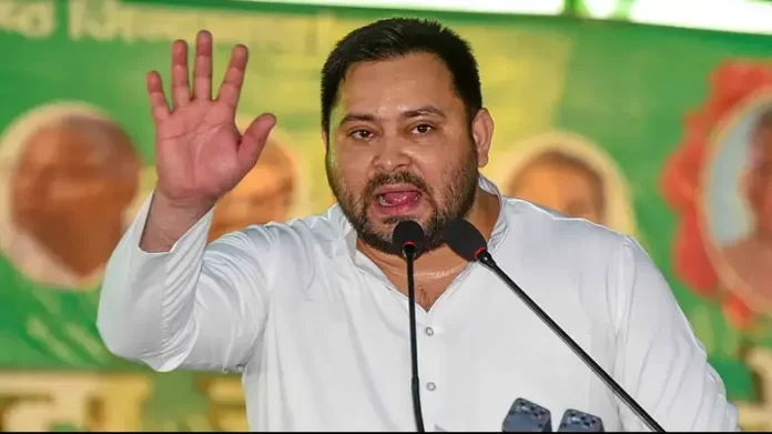 Tejashwi cornered the Centre on cricket and asked, "When there is no blood-water-relationship, then why the match?"