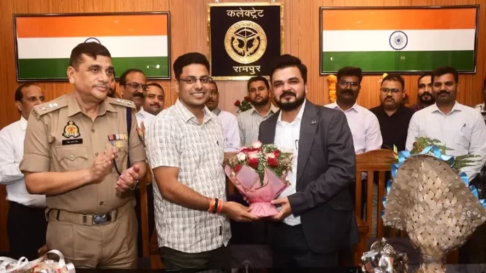 Farewell ceremony of outgoing District Magistrate of Rampur Joginder Singh