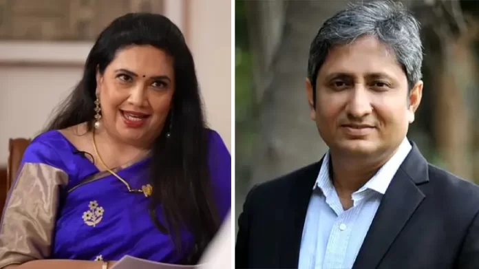Smita Prakash acusa a Ravish Kumar de doble moral en su comentario sobre los 'medios de comunicación de Godi'