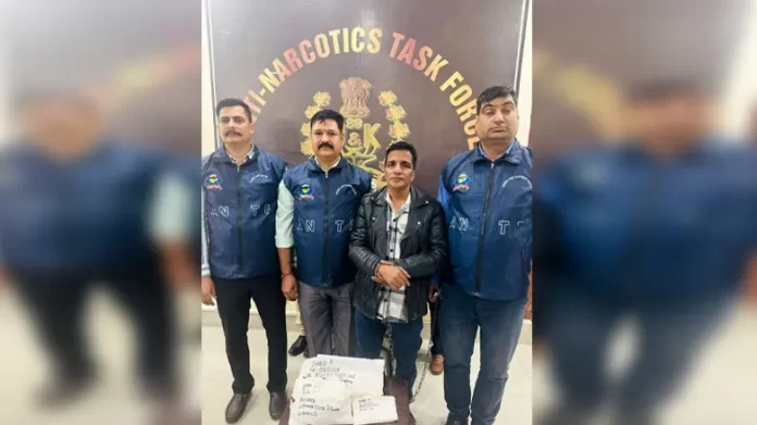 Jammu drug news ANTF Jammu Seizes 500 Grams Heroin, Nabs Interstate Smuggler