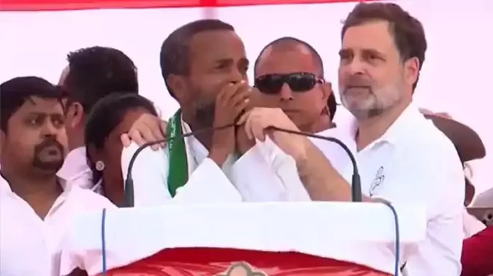Rahul Gandhi in Purnia Rahul Gandhi became emotional: Tears flowed on the stage in Purnia, he said – 'Now the first right will have to be given to the public'