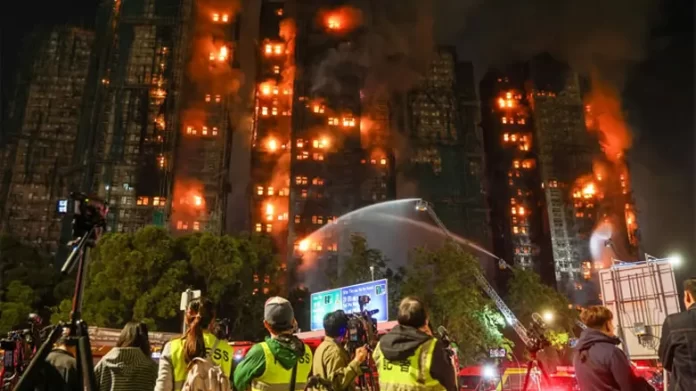 Hong Kong: Massive fire breaks out in residential complex, death toll reaches 151