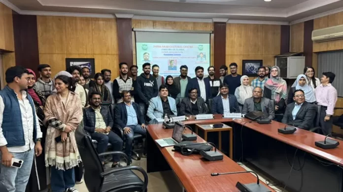 Jamia news JMI's India-Arab Cultural Centre Organises Extension Lecture on "Sufism and Persian Poetry: Tradition and Legacy"