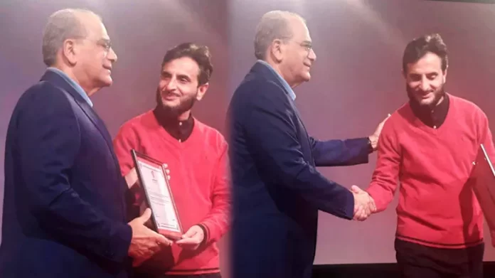 India Today Group's golden jubilee celebration, Aaj Tak's Senior Editor Jamshed Iqbal was honored.
