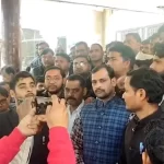 Lawyers staged a strong protest against the transfer of Sambhal CJM Vibhanshu Sudhir.