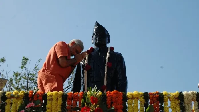PM Modi paid tribute to Netaji Subhas Chandra Bose.