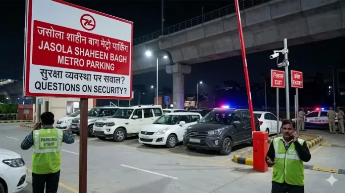 Scorpio chori jasola-shaheen-bagh-metro-parking-car-theft-news
