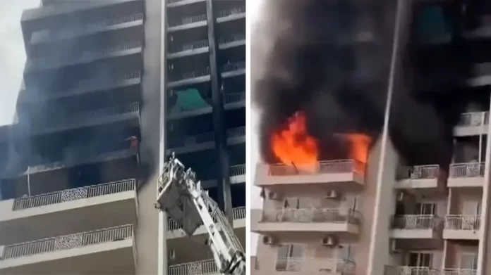 Noida Fire noida-sector-75-ivy-county-fire-shatabdi-vihar-pg-fire