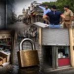 बदायूं: मुख्य बाजार में चोरों का तांडव, दो दुकानों से लाखों की नकदी व माल साफ; पुलिस गश्त पर उठे सवाल 1 badaun-main-market-theft-prabhat-general-store-gandhi-dry-fruits