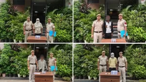 दिल्ली: 'ऑपरेशन कवच' में बदरपुर पुलिस को बड़ी सफलता, 4 आरोपी गिरफ्तार; 2 अवैध देशी कट्टे और चाकू बरामद 2 delhi-police-press-release