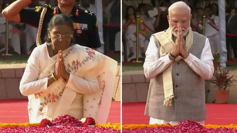 /president-murmu-pm-modi-pay-tribute-to-mahatma-gandhi-lal-bahadur-shastri