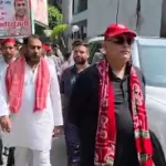 अखिलेश के आह्वान पर मुरादाबाद में सपा का CEC के खिलाफ प्रदर्शन, ‘वोट बचाओ-देश बचाओ’ मार्च के दौरान पुतला फूंका 1 moradabad-sp-protest-against-cec-gyanesh-kumar-saurabh-kapoor